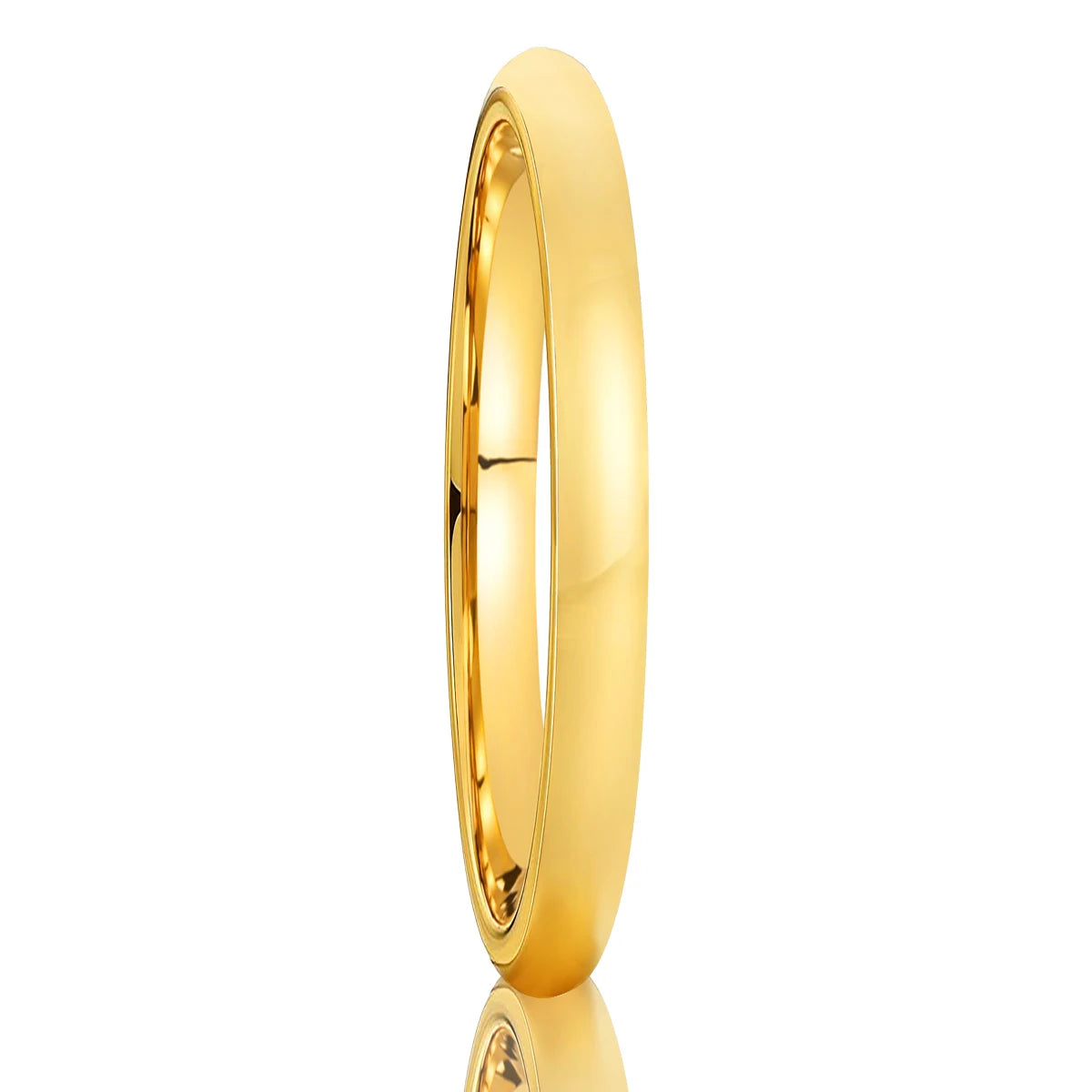 2MM Gold Tungsten Wedding Band