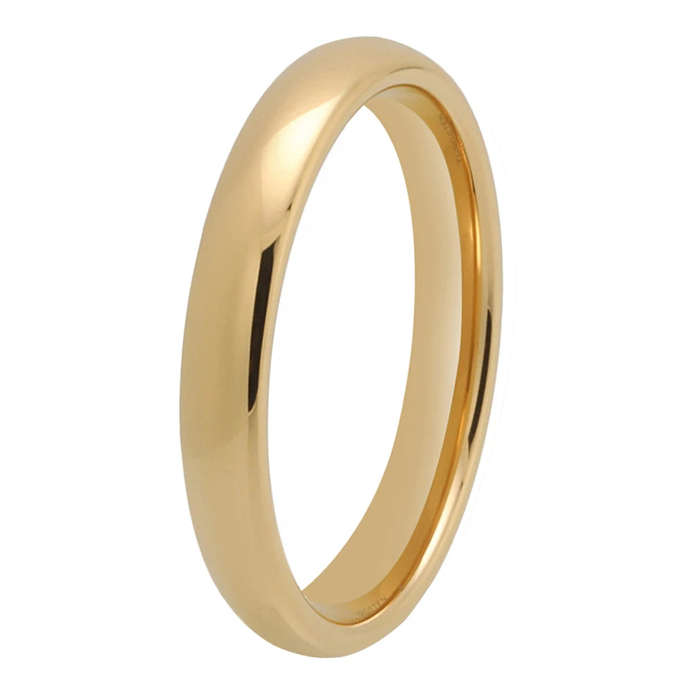 3mm Gold Plated Tungsten Ring