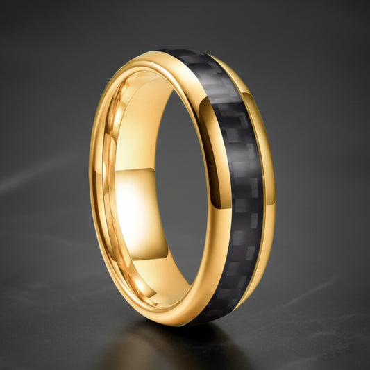 6mm Tungsten Carbon Fiber Ring