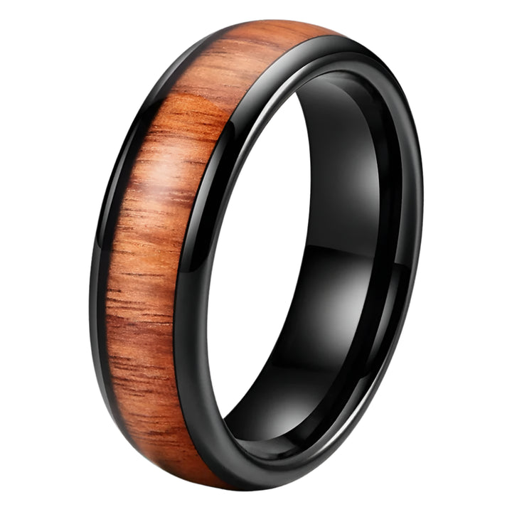 6mm Tungsten Wood Ring
