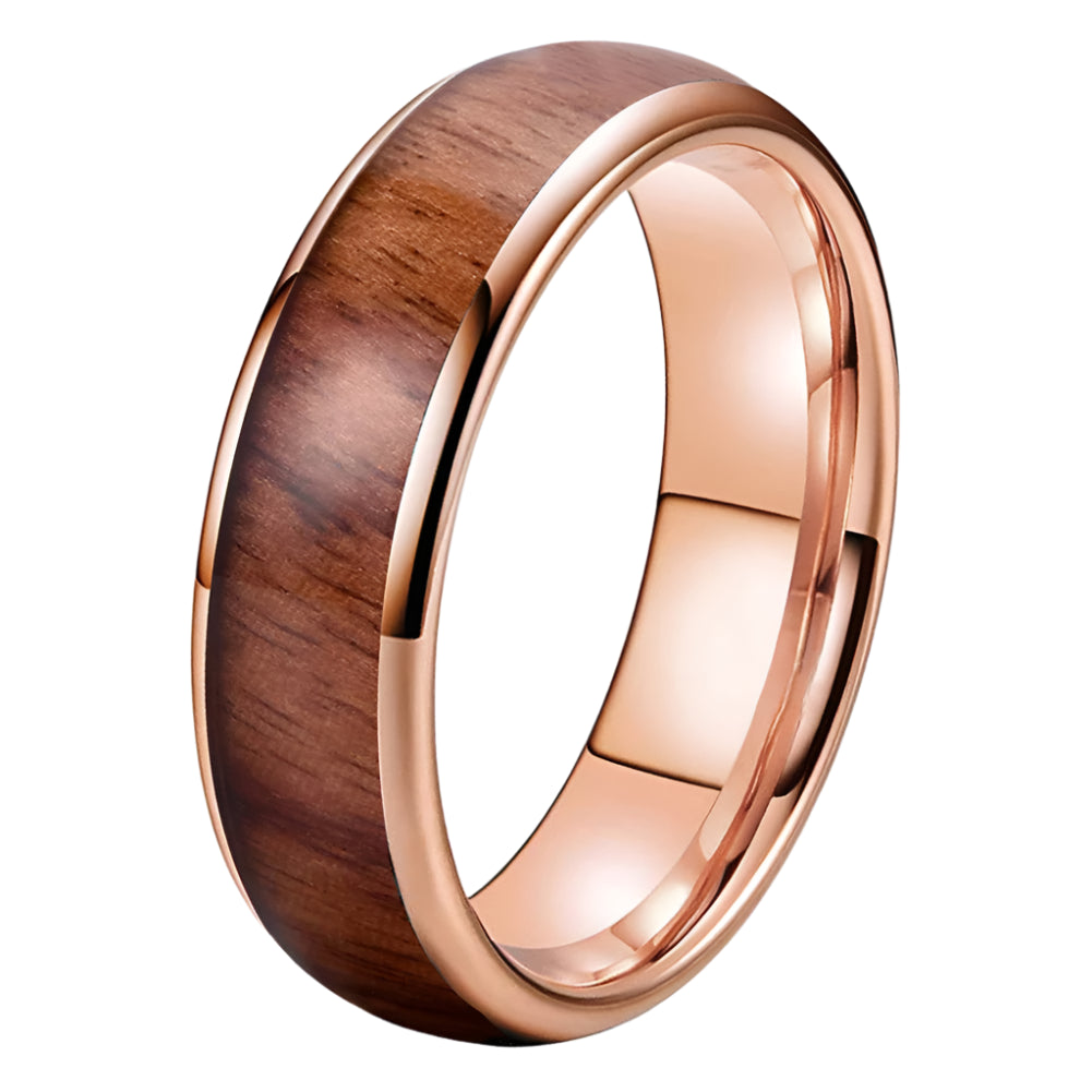 6mm Tungsten Wood Ring