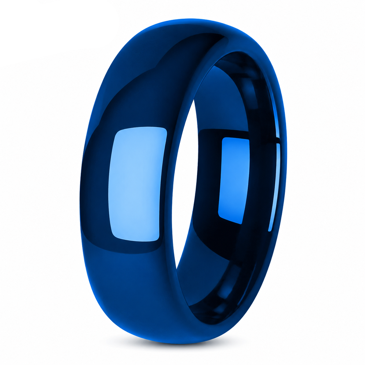7MM Blue Tungsten Ring