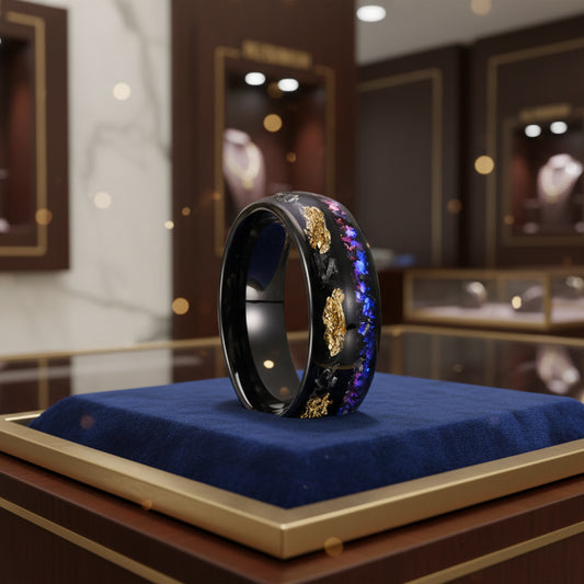 8mm Black Tungsten Ring – Men’s Wedding Band