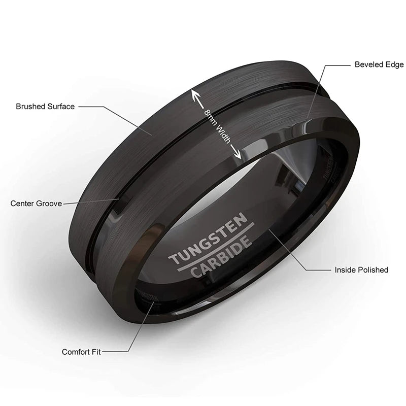 8mm_Black_Tungsten_Carbide_Ring