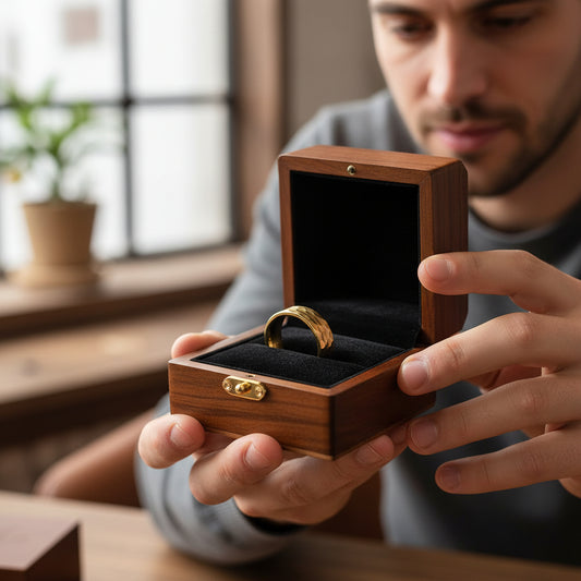 8mm_Faceted_Tungsten_Ring__Brushed_Hammered_Finish