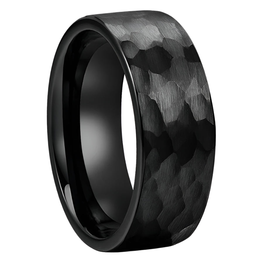 8mm Faceted Tungsten Ring