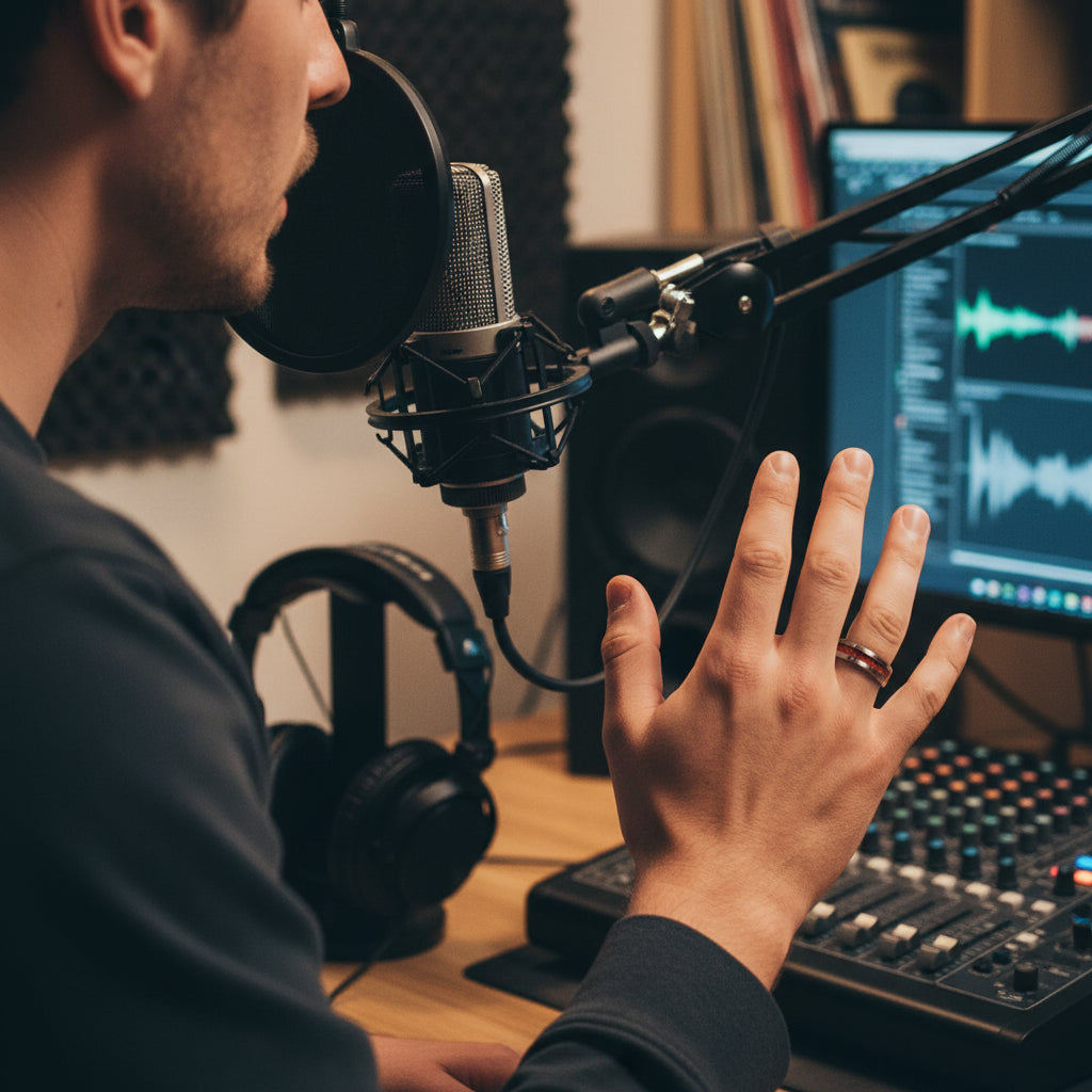 8mm Tungsten Ring with Wood Inlay