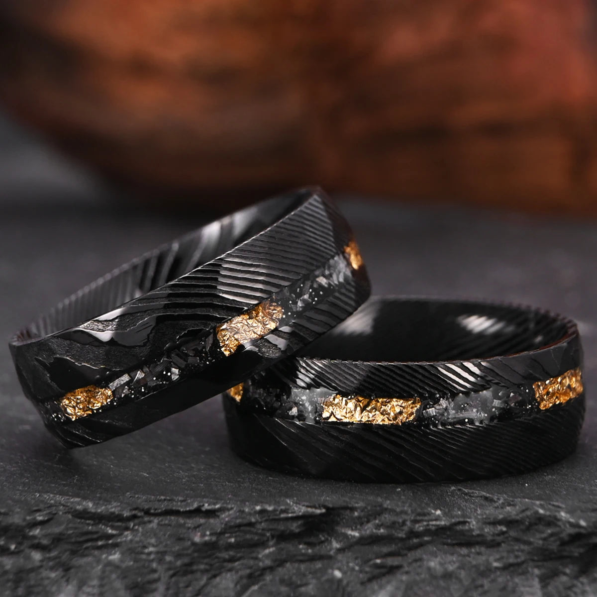 Black Damascus Ring