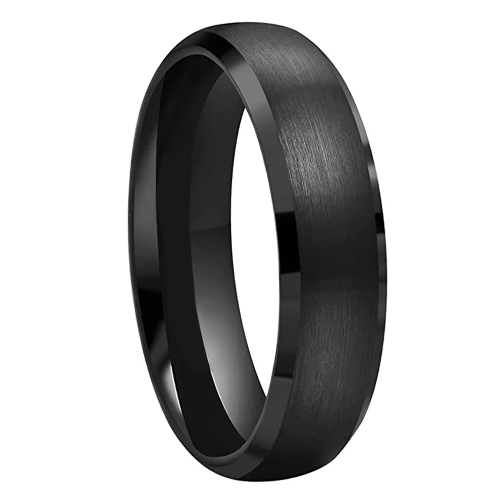 Black Tungsten Promise Ring