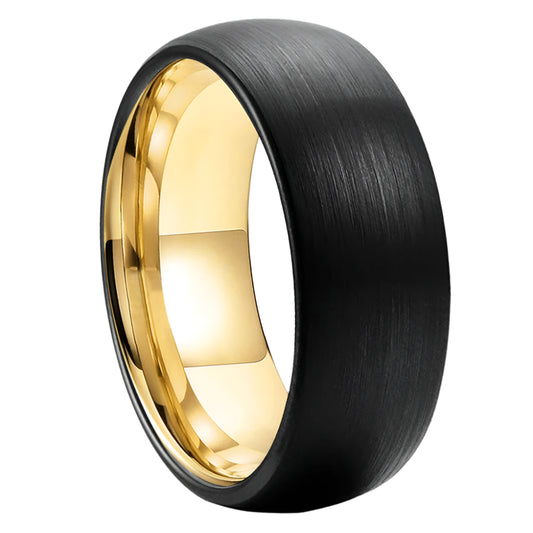 Black Gold Tungsten Ring