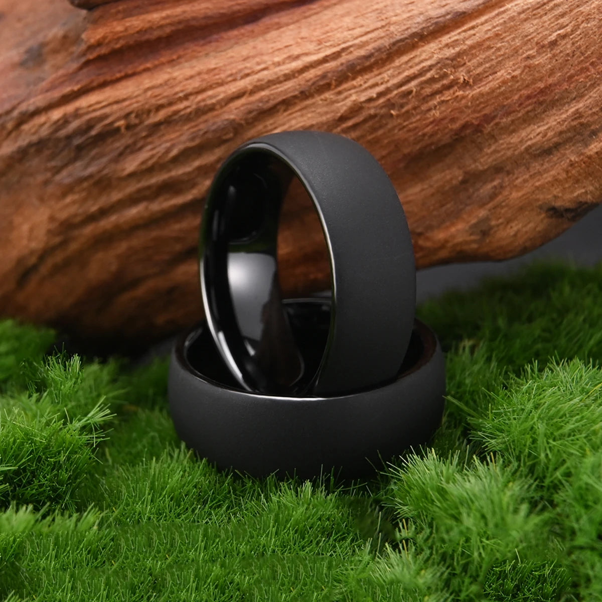 Black Tungsten Carbide Wedding Band