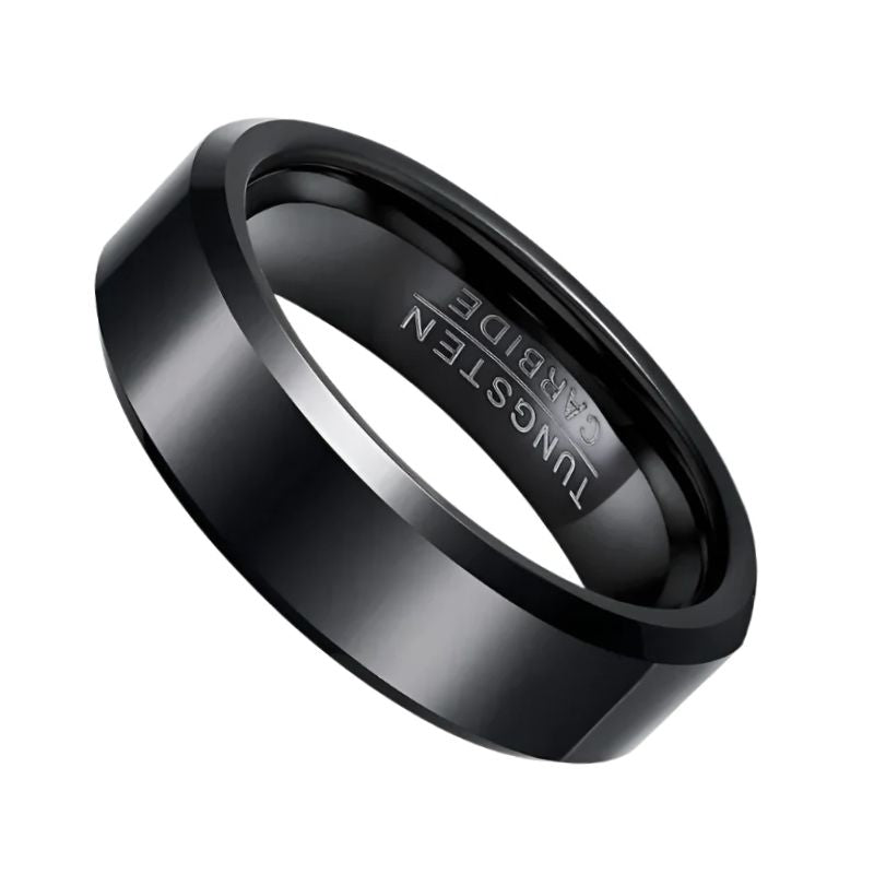 Black Tungsten Wedding Ring