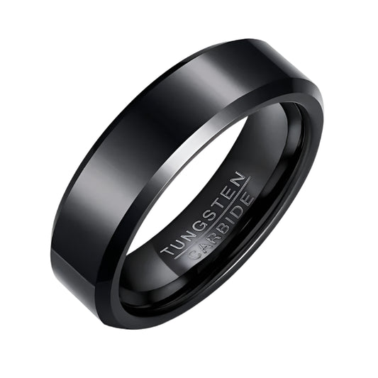 Black Tungsten Wedding Ring