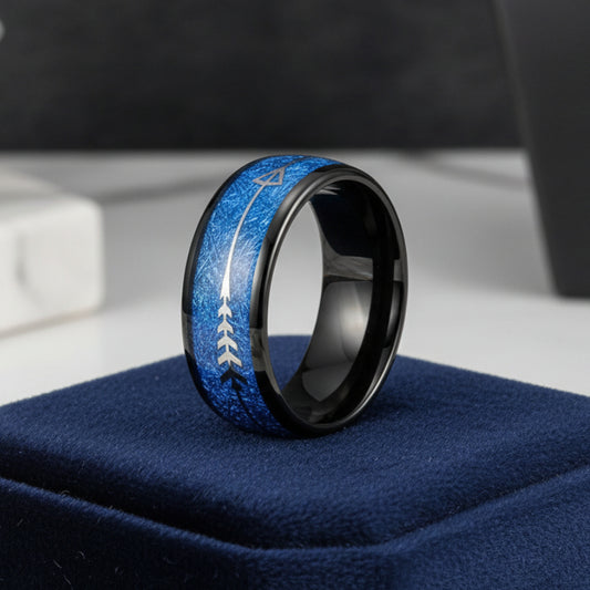 Blue_Meteorite__Silver_Arrow_Black_Tungsten_Ring_68mm