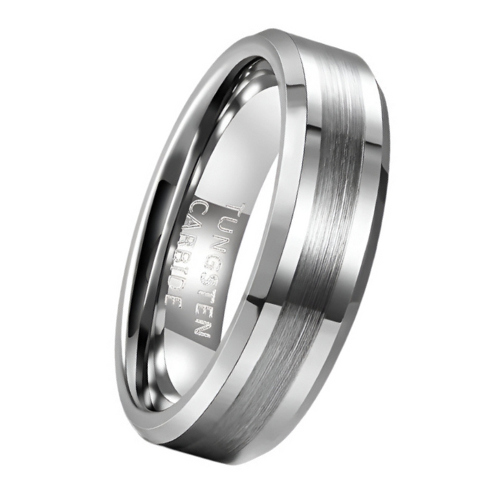 Brushed Tungsten Ring