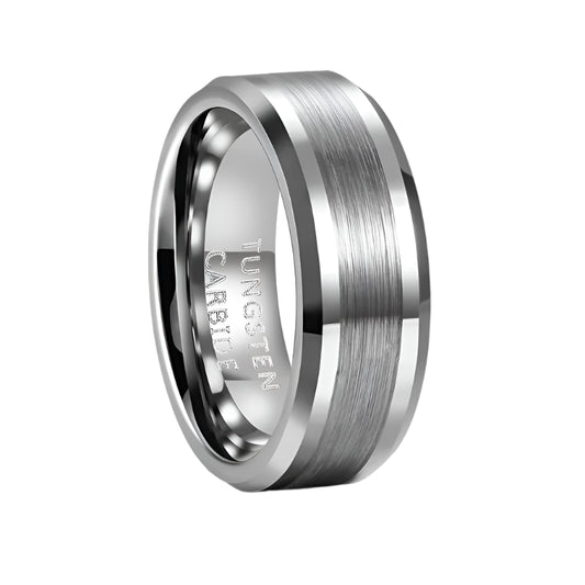 Brushed Tungsten Ring