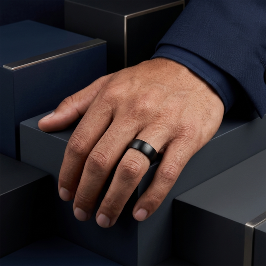 Brushed Tungsten Wedding Band