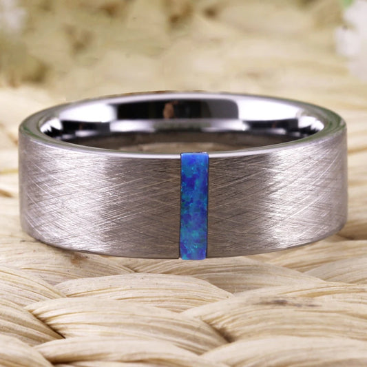 Classic Brushed Tungsten Wedding Ring