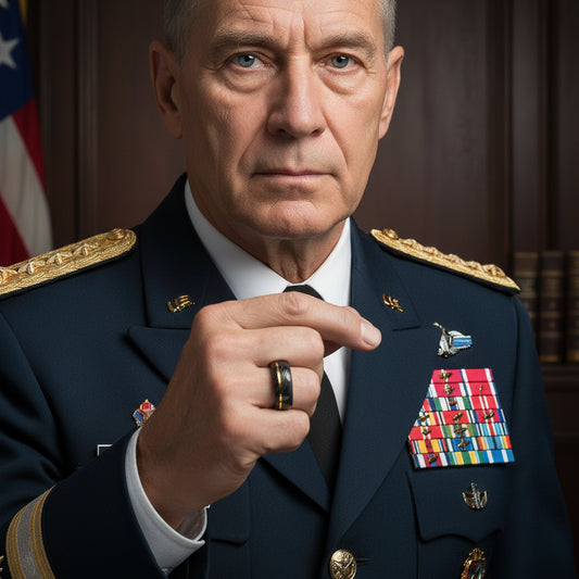 Classic Damascus steel fashion ring