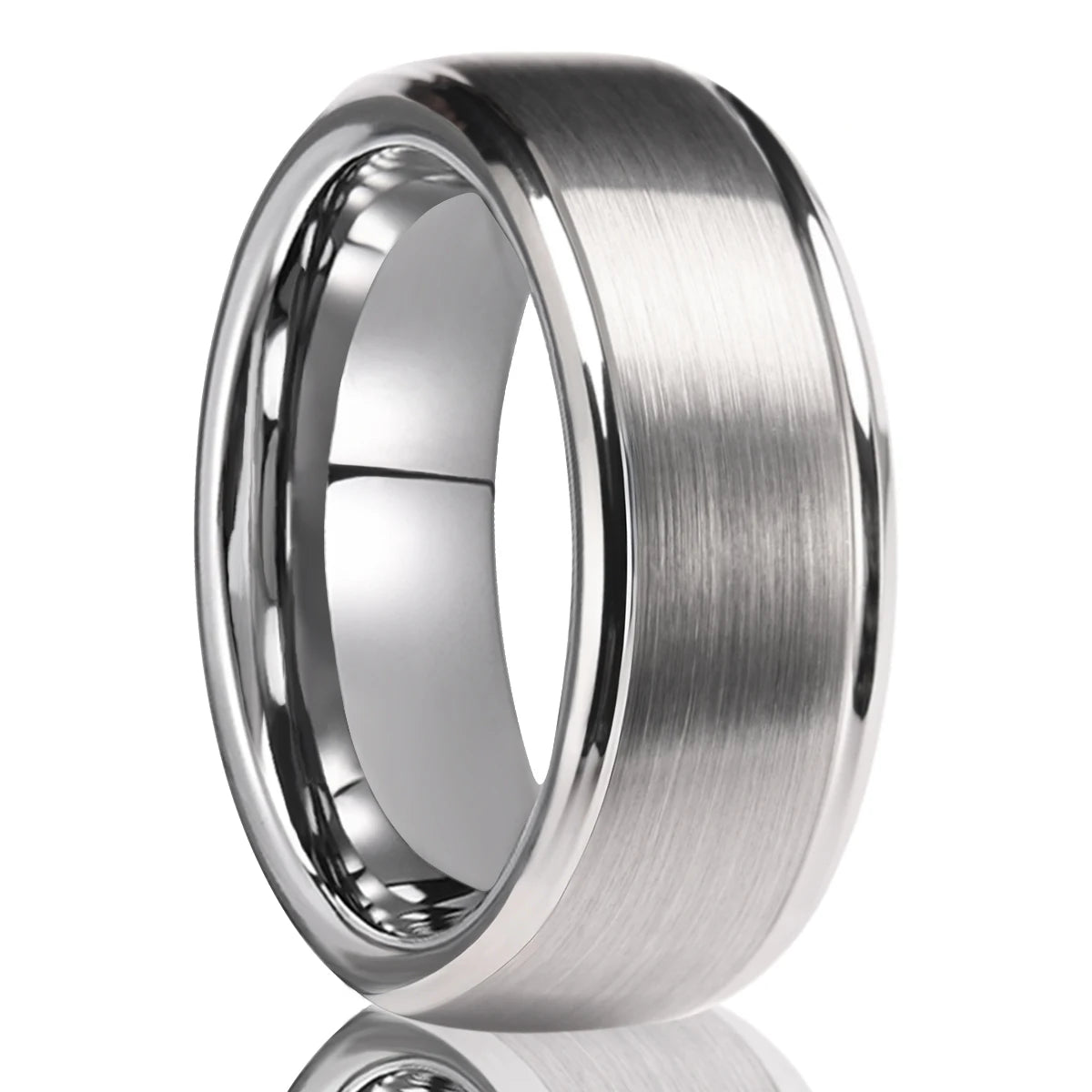 Classic Silver Tungsten wedding Ring