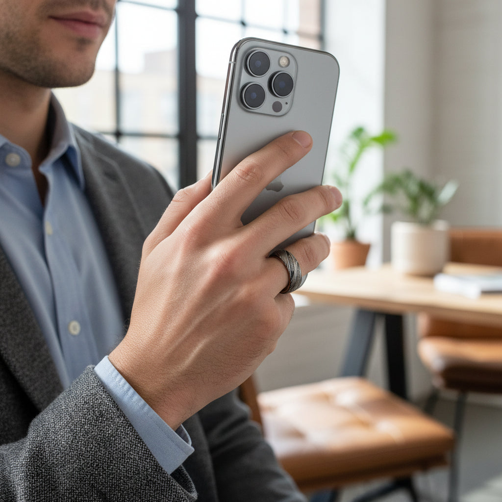 Damascus_Steel_Pattern_Engraved_Tungsten_Ring