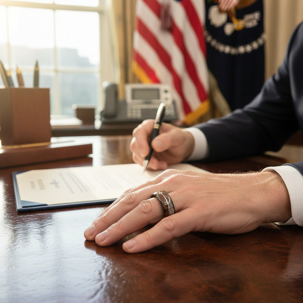 Domed Tungsten Carbide Ring