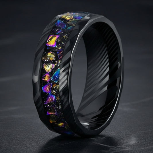 Galaxy_Black_Damascus_Steel_Ring