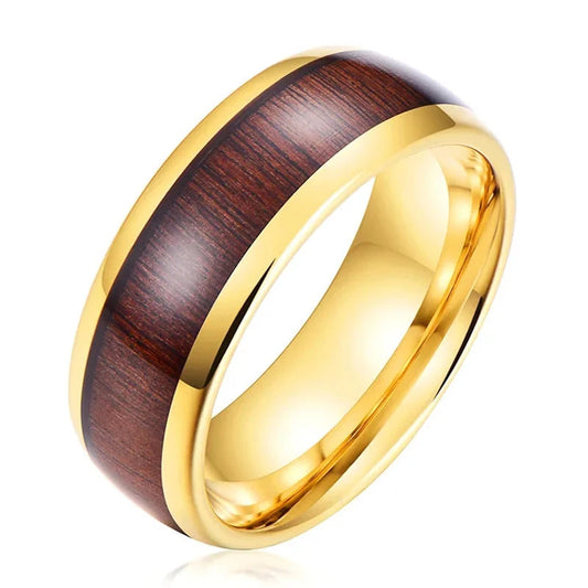 Gold Plated Tungsten Carbide one ring