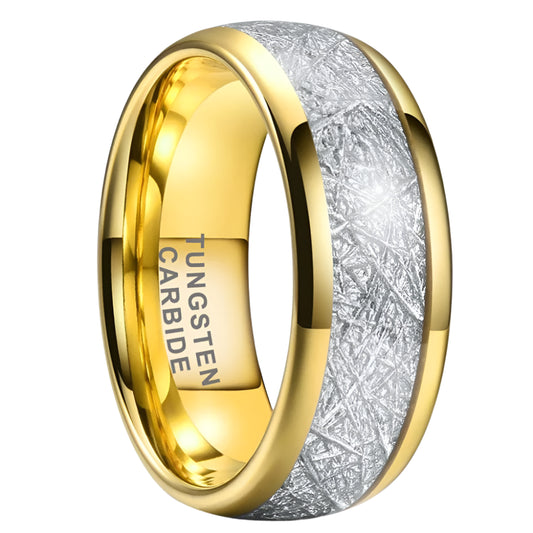 Gold and Silver Tungsten Ring