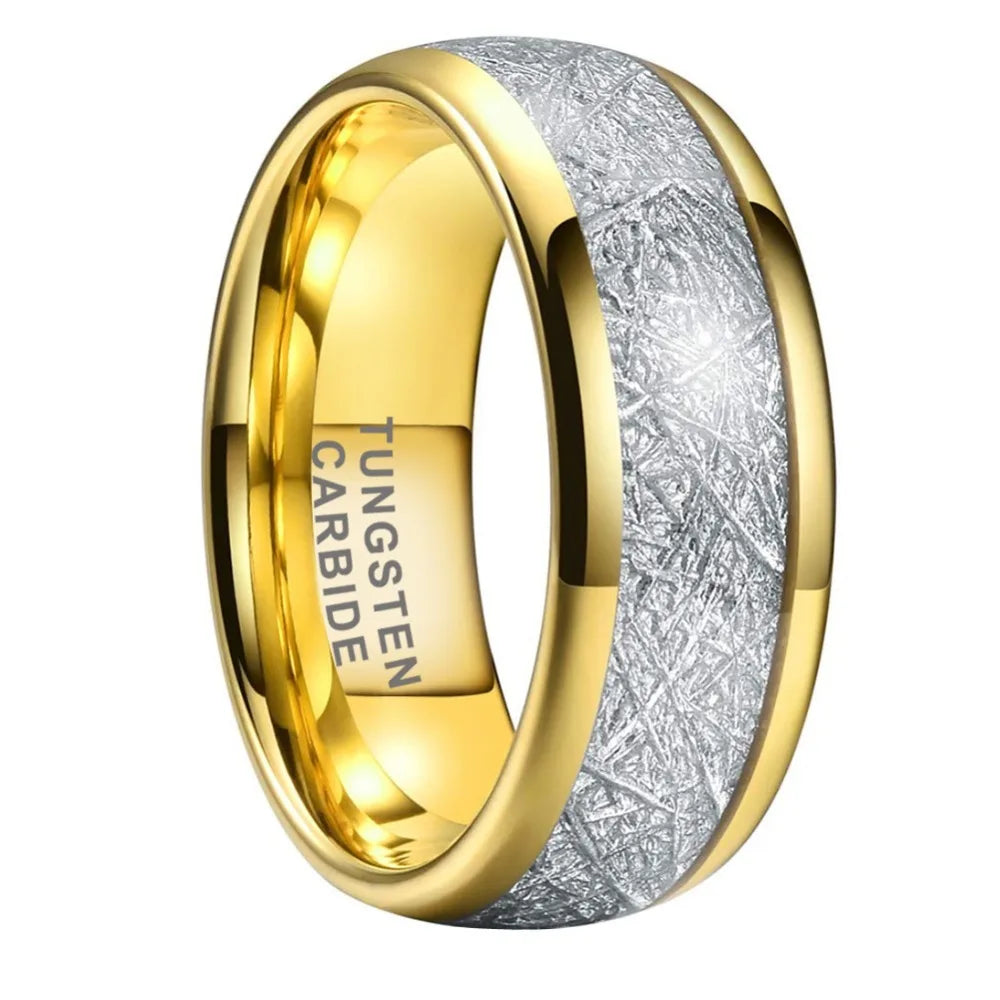 Gold and Silver Tungsten Ring