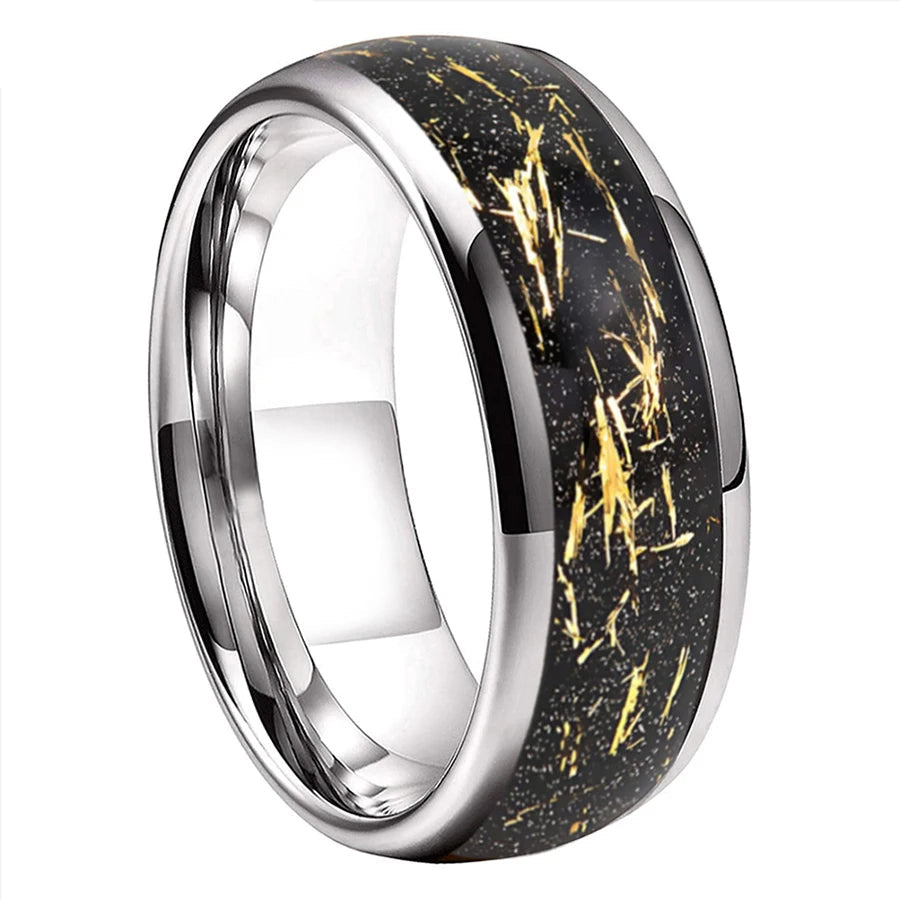 Golden Foil Tungsten Ring-Realtungsten Brand