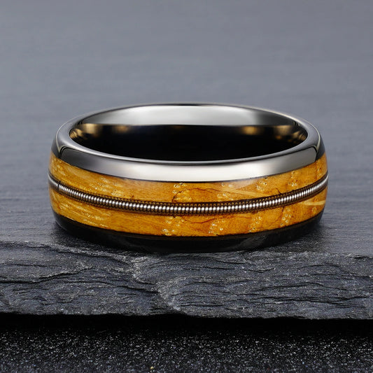 Gunmetal Tungsten Carbide Ring