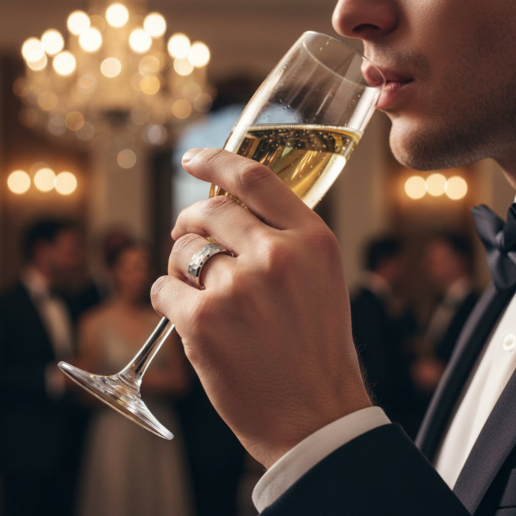 Hammered_Silver_Mens_Tungsten_Ring