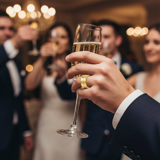 Hammered_Tungsten_Ring_Gold