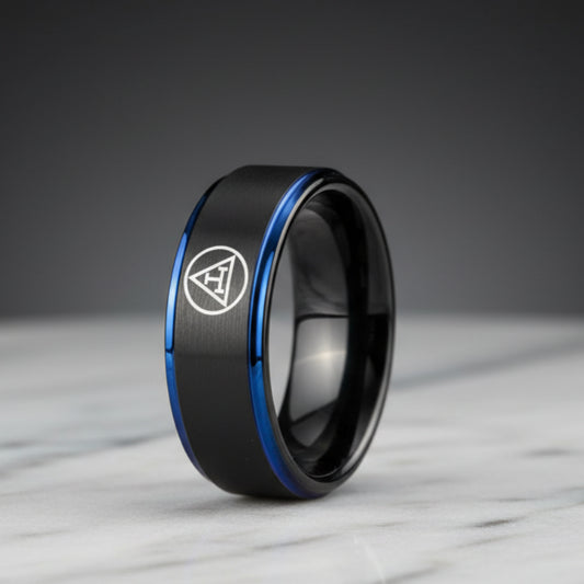 Jewelry Royal Mason Logo Tungsten Ring