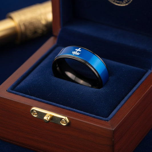 Knights Templar Tungsten ring