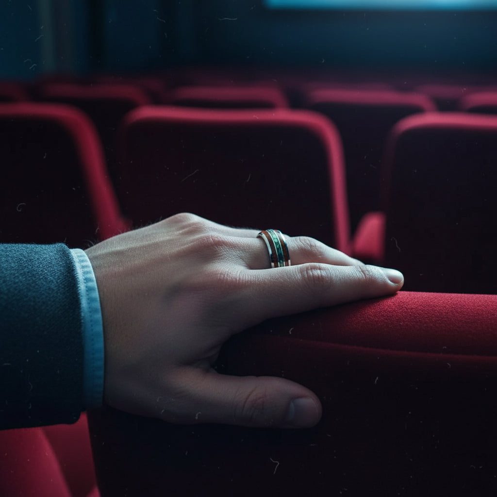 Koa Wood Tungsten Ring