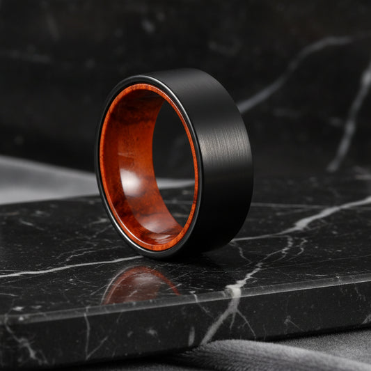 Matte Black Tungsten Ring