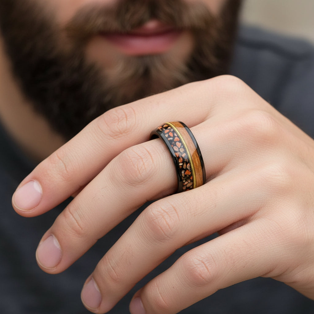 Men’s Tungsten Wood Ring