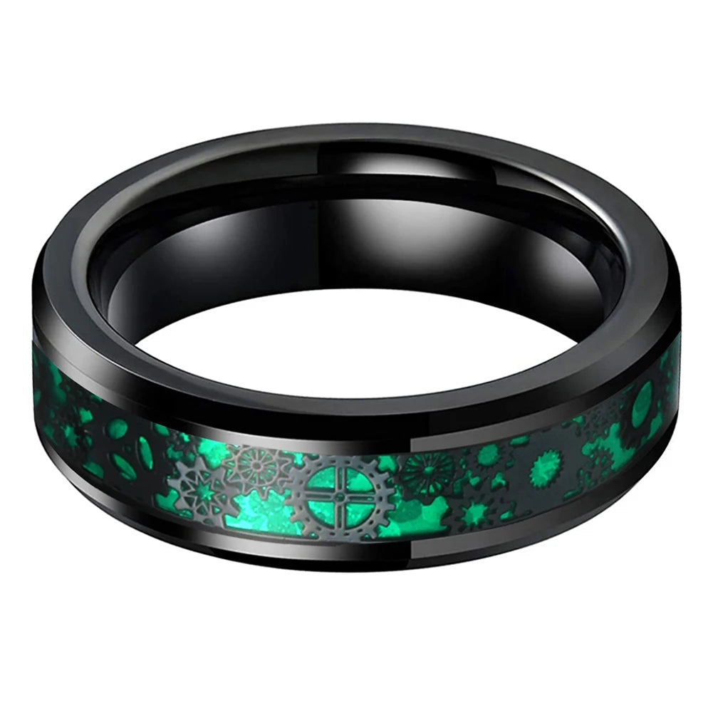 Mens 6mm Tungsten Comfort Fit Ring