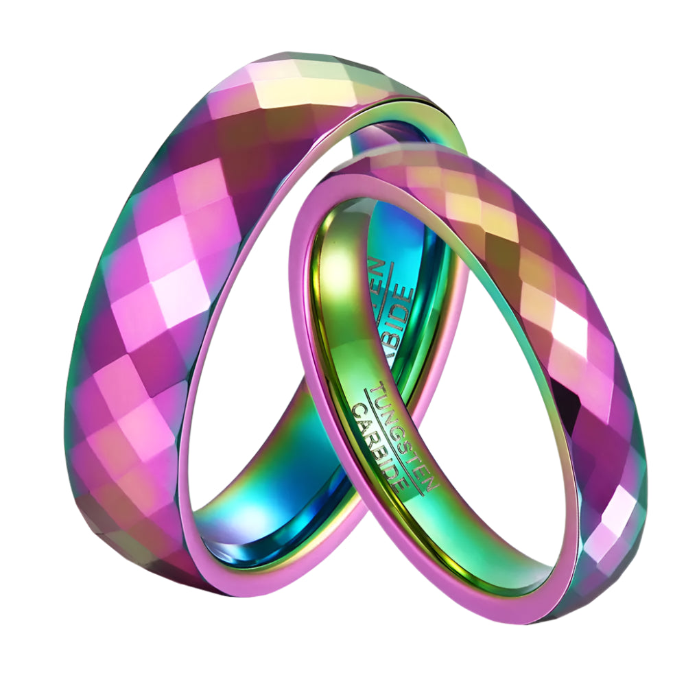 Rainbow Tungsten Ring