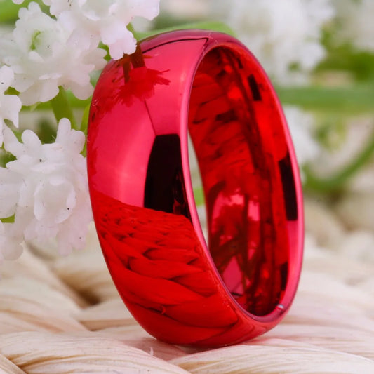 Red Tungsten Ring