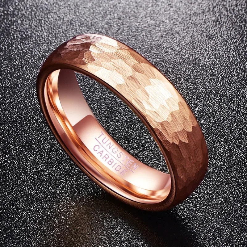 Rose Gold Tungsten Ring