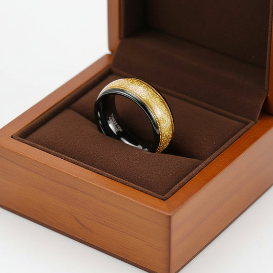 Tungsten Guitar String Ring