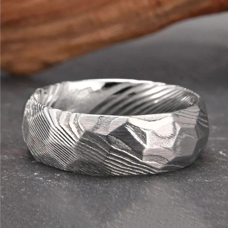 Silver_Damascus_Steel_Ring