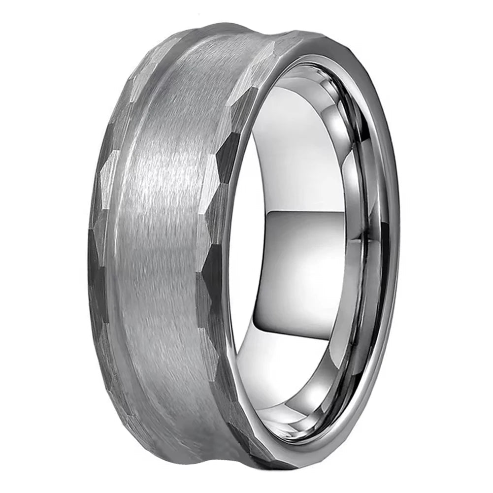 Silver Tungsten Ring Blank