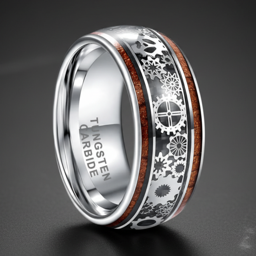 Steampunk Tungsten Ring