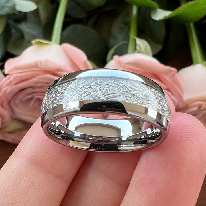 Tungsten Meteorite Ring