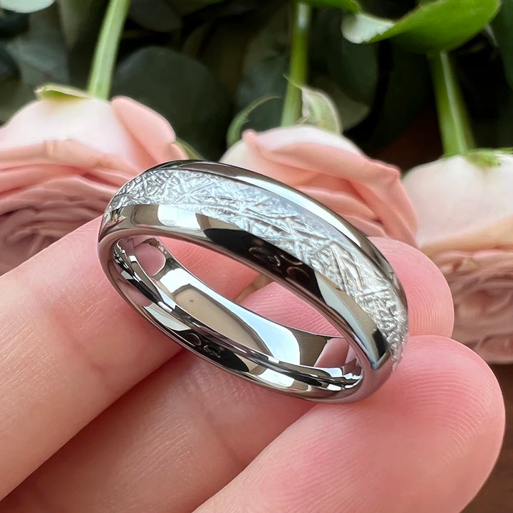 Tungsten Meteorite Ring