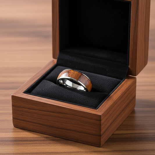 Tungsten Carbide Wood Ring